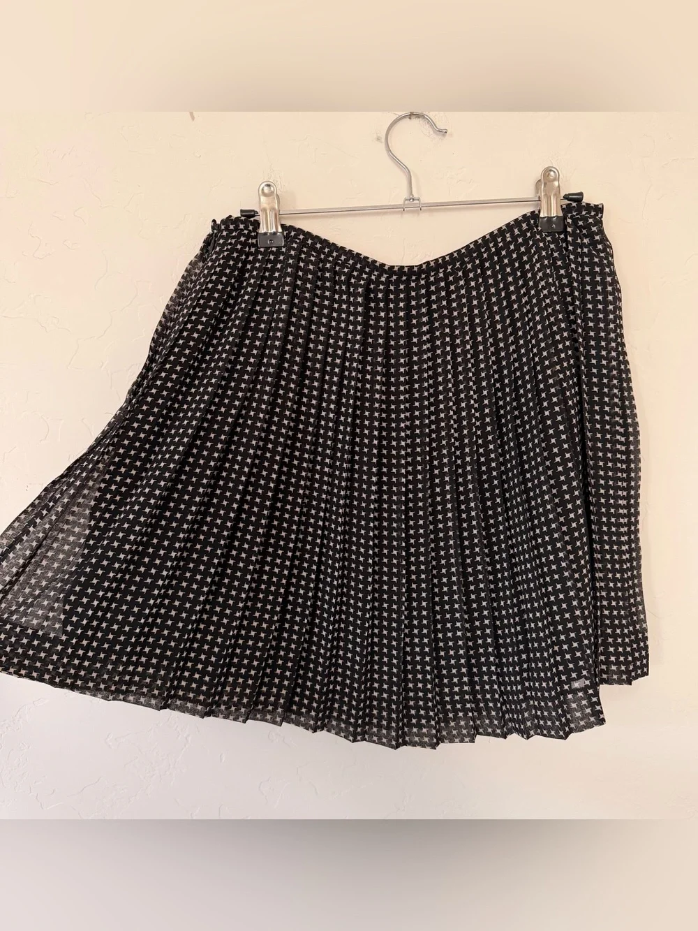 Madewell Pleated Patterned Mini Skirt Size 4